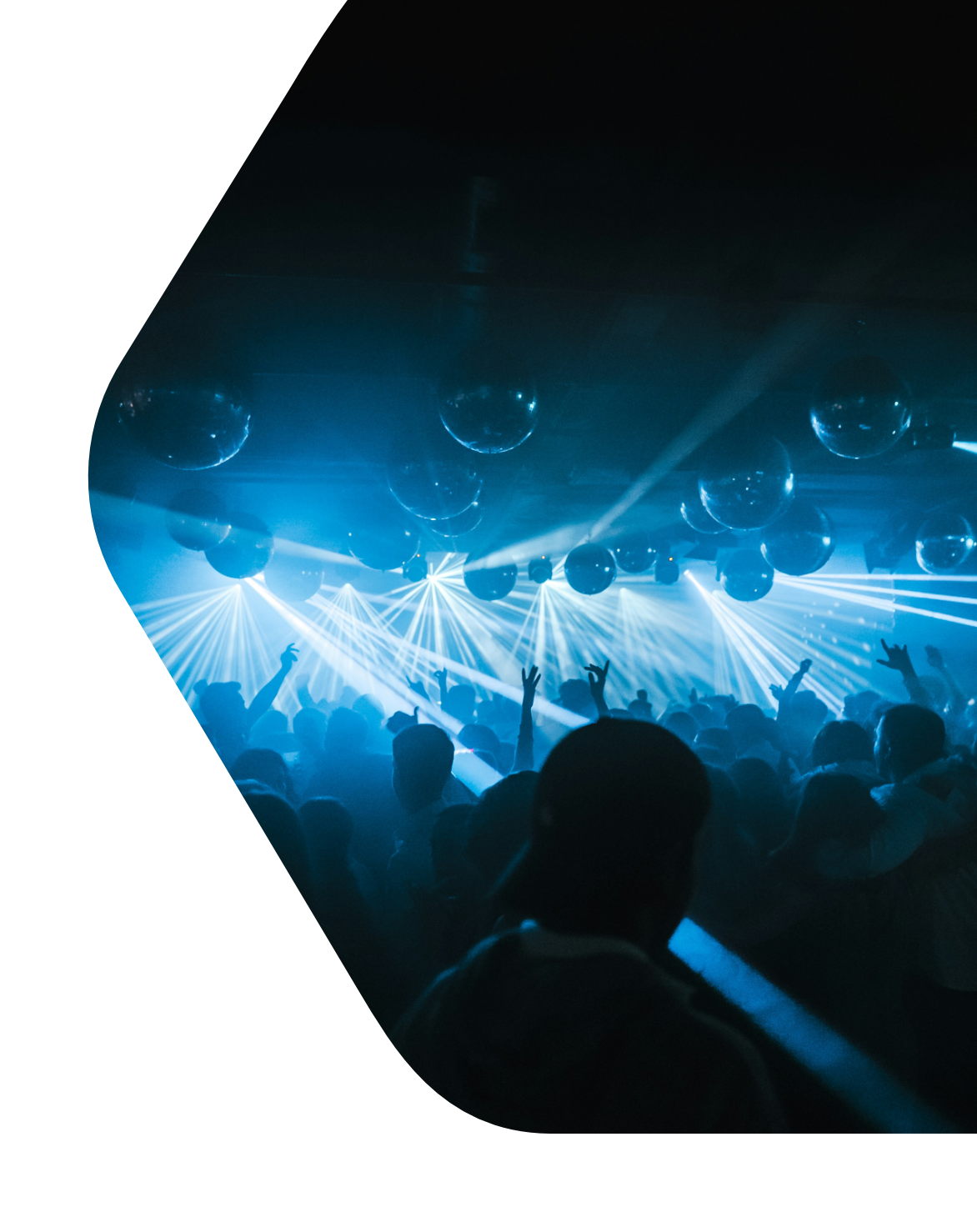 Fiesta nocturna con luces